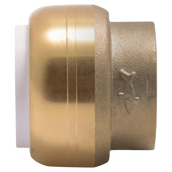 SharkBite 3/4 in. Push-to-Connect PVC IPS Brass End Stop Fitting