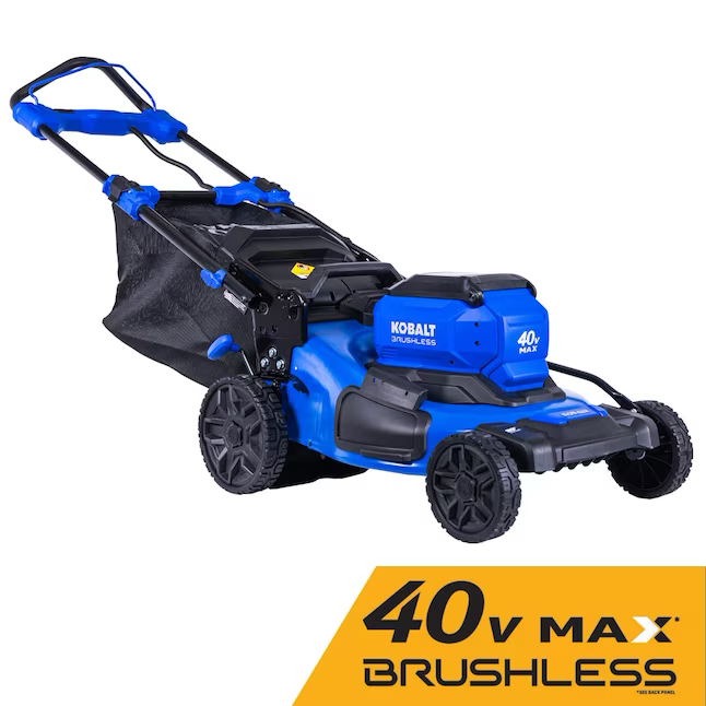 Cortacésped de empuje inalámbrico Kobalt Gen4 de 40 voltios, 20 pulgadas, 6 Ah (batería y cargador incluidos)