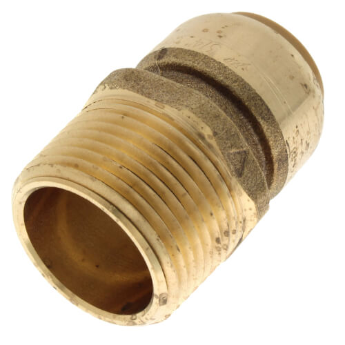 SharkBite 3/4 in. x 1 in. MNPT Brass Push Male Adapter