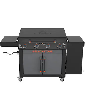 Blackstone 36" Culinary Omnivore Griddle mit Beistelltisch 4-Brenner Flüssigpropan-Flachgrill