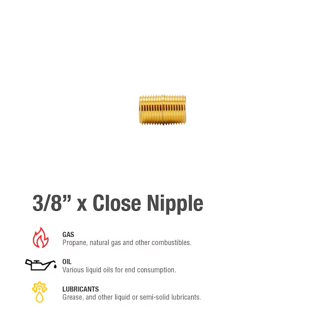 Proline Series 3/8-in x 3/8-in Threaded Male Adapter Nipple Fitting