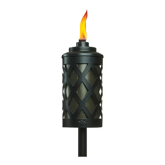 TIKI 65-in Urban Metal Steel Citronella Garden Torch