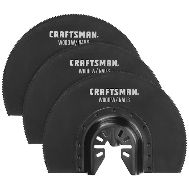 CRAFTSMAN Paquete de 3 hojas para herramientas oscilantes bimetálicas