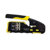 Klein Tools Ratcheting Cable Crimper for Pass-Thru(TM) Data Crimper