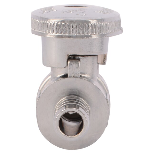 SharkBite 3/8-in Pex Barb x 3/8-in Pex Barb Brass Quarter Turn Stop Straight Valve