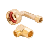 Eastman Conector para lavavajillas de acero inoxidable trenzado, entrada de compresión de 6 pies y 3/8 de pulgada x salida de compresión de 3/8 de pulgada