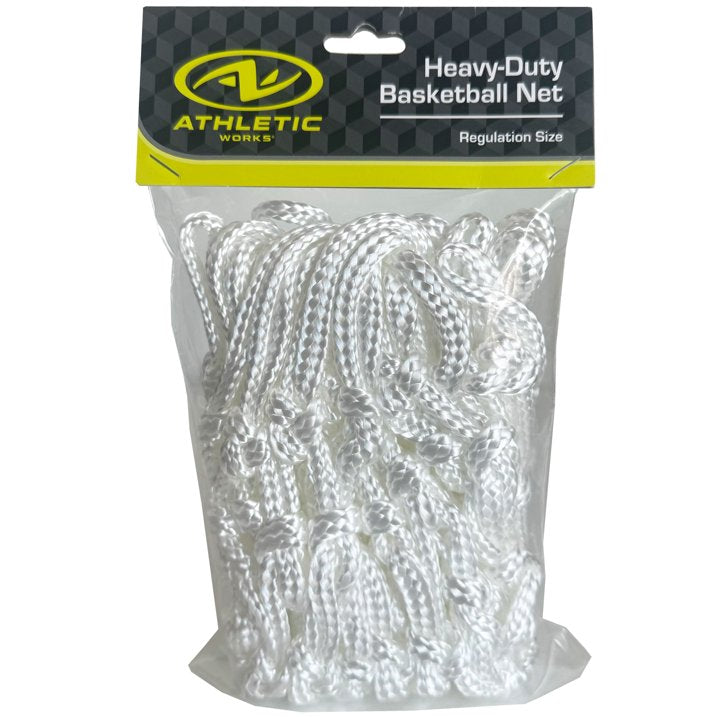 Athletic Works Regulation Size Heavy Duty Basketball Net, White, Polyester