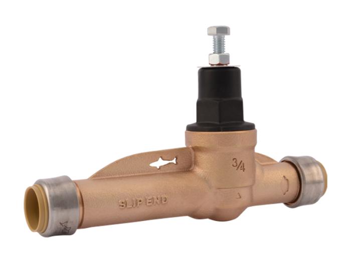 SharkBite Brass 1/2-in Push-to-connect Pressure Regulator Valve (Metal Top)