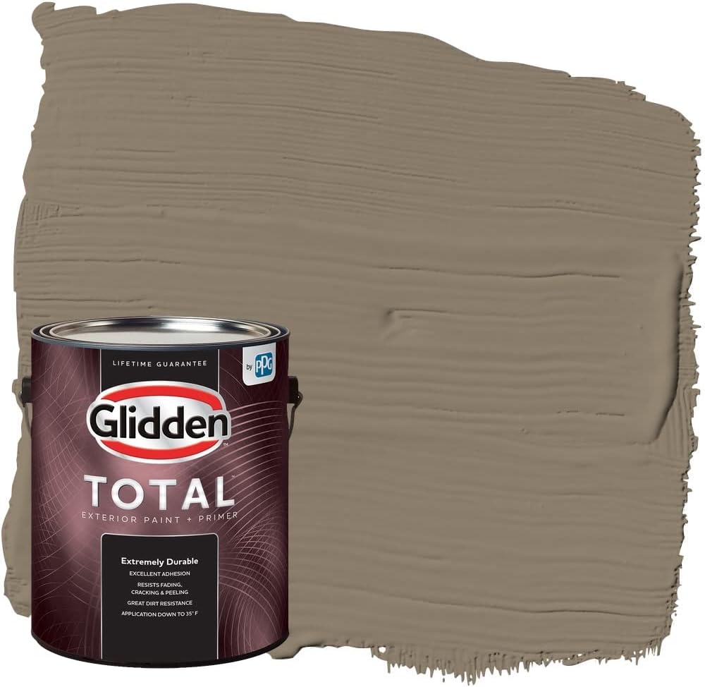 Glidden Total Exterior Paint &amp; Primer semibrillante, parches 