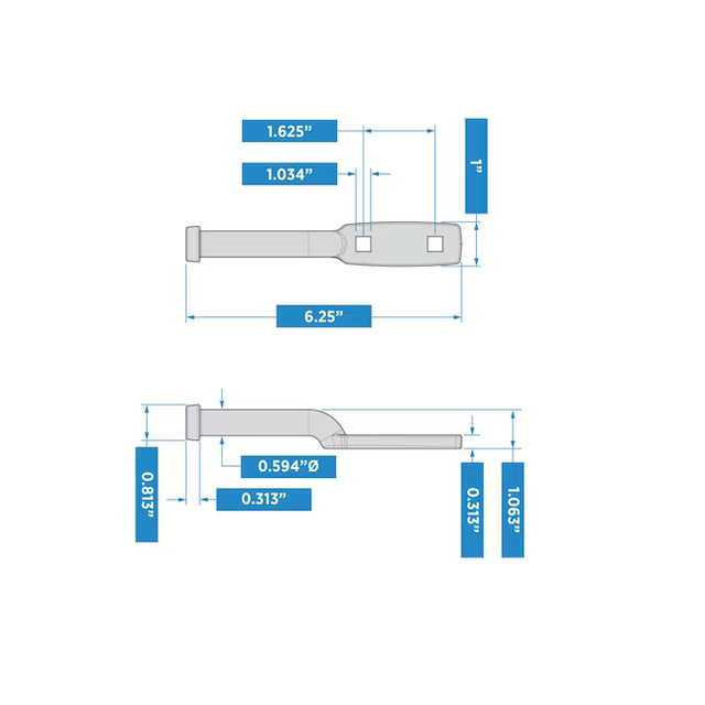 National Hardware 8-in Black Gate Hardware Kit