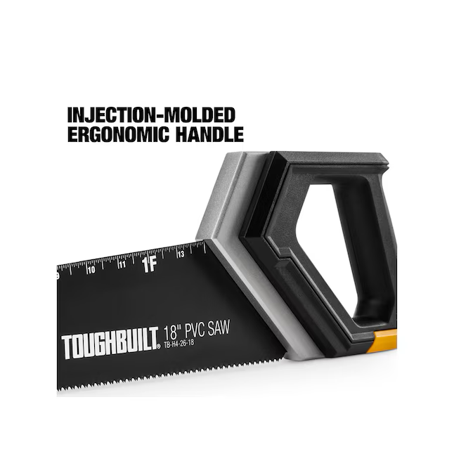 TOUGHBUILT PVC 18-Zoll-Handsäge für feinen Feinschnitt