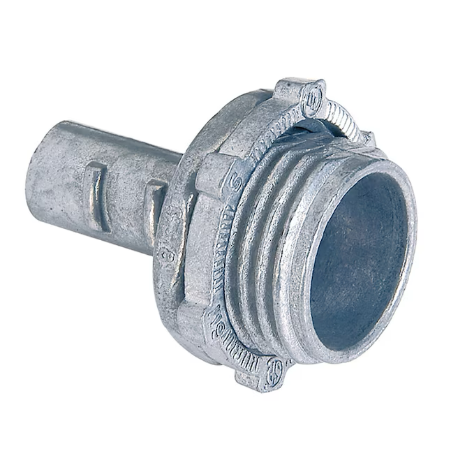 Sigma ProConnex 3/8-in Flexible Die Cast Zinc Screw-in Connector Conduit Fittings (2-Pack)