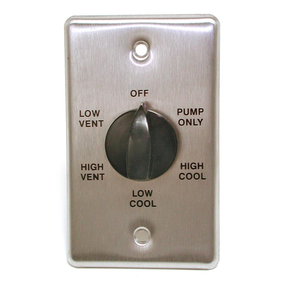 Dial Evaporative Cooler 2-Speed Cooler Switch (2 in. x 4 in.) - Metal