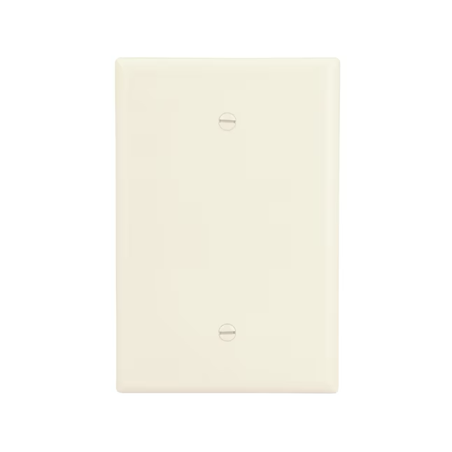 Eaton Placa de pared en blanco termoplástica para interiores, tamaño Jumbo, 1 unidad, color almendra claro