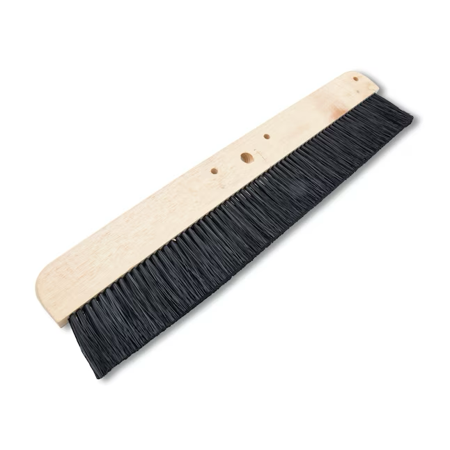 Marshalltown Wood Backed Concrete Broom 1-in x 24-in Plastic Asphalt Brush