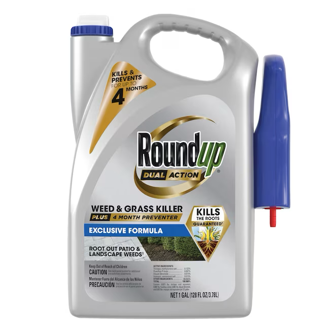 Roundup Dual Action Plus 4-Monats-Preventer 1-Gallonen-Trigger-Spray Unkraut- und Grasvernichter