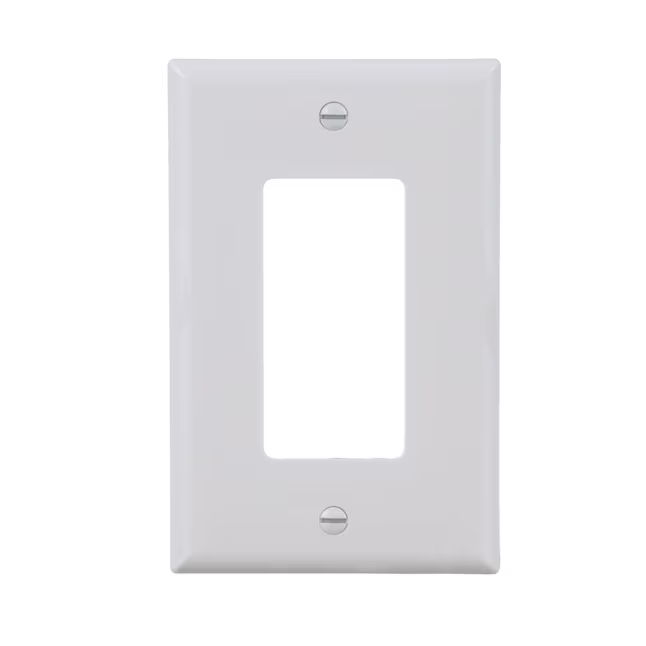 Eaton 1-Gang Midsize White Polycarbonate Indoor Decorator Wall Plate (10-Pack)