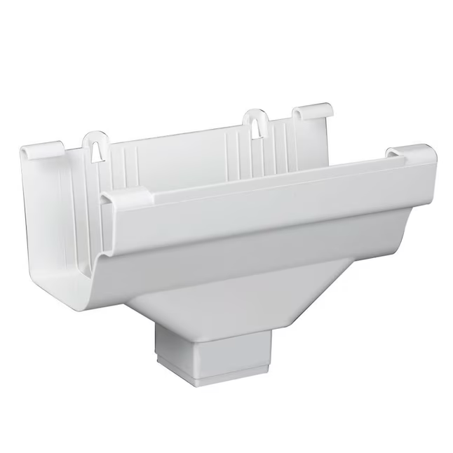 Amerimax 4.5-in x 9-in White K Style Gutter End with Drop