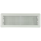 RELIABILT 4-in x 14-in Steel White Floor Register