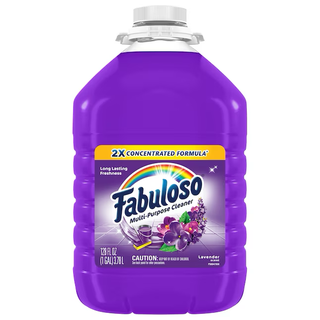 Limpiador líquido multiusos Fabuloso de lavanda de 128 oz