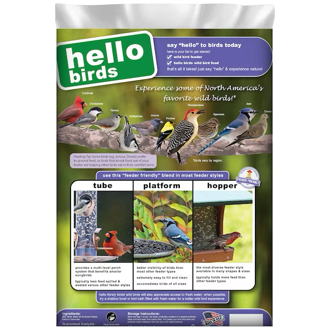 Red River Commodities Hello Birds Semilla para pájaros, 10 libras