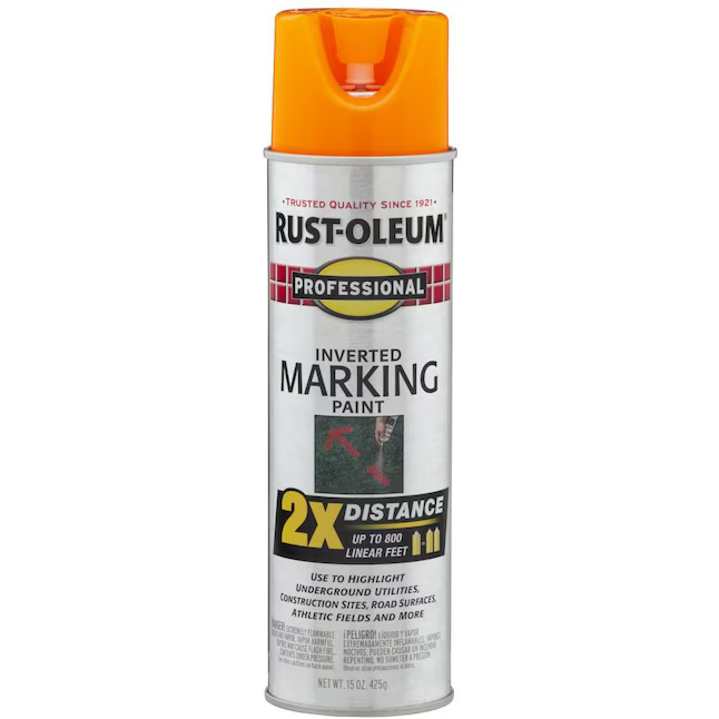 Rust-Oleum Professional 6-Pack High-visibility Water-based Marking Paint (Spray Can)