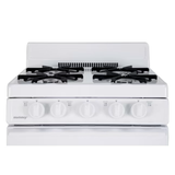 Holiday 20-in 4 Burners 2.4-cu ft Freestanding Natural Gas Range (White)