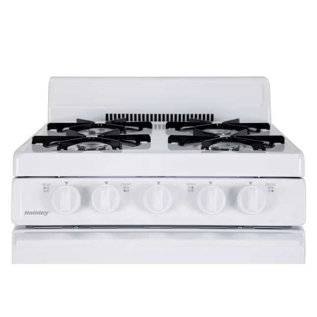 Holiday 20-in 4 Burners 2.4-cu ft Freestanding Natural Gas Range (White)