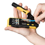 Klein Tools Ratcheting Cable Crimper for Pass-Thru(TM) Data Crimper