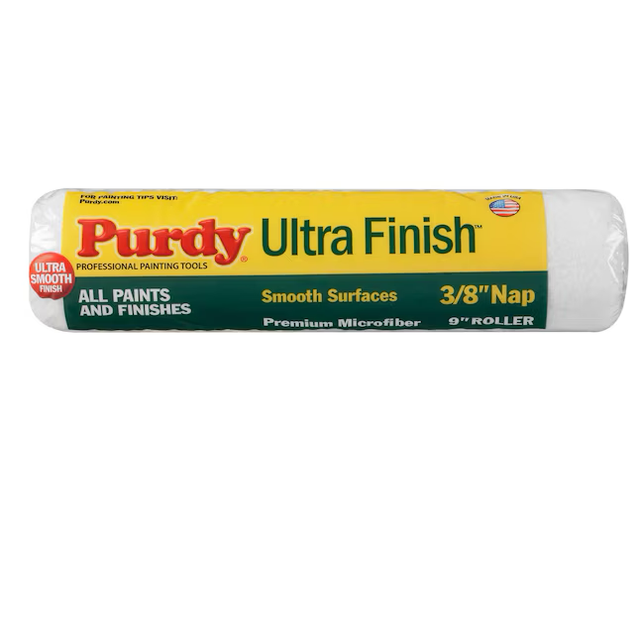 Purdy Ultra Finish 9-in x 3/8-in Nap Woven Microfiber Paint Roller Cover