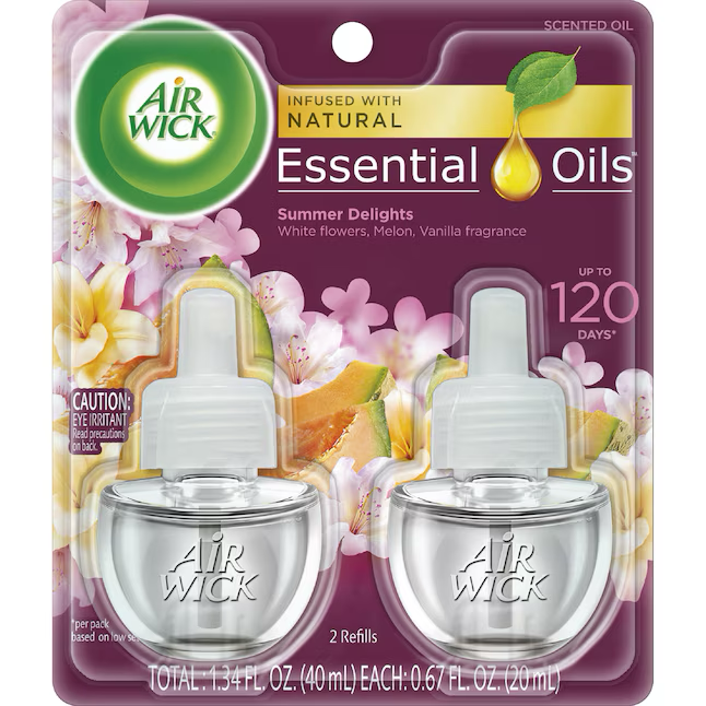 Air Wick 0.67-fl oz Summer Delight Refill Air Freshener (2-Pack)