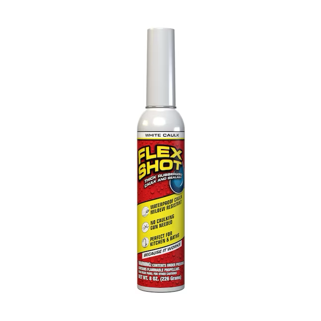 Flex Shot Half-pint White Advanced Sealant Caulk