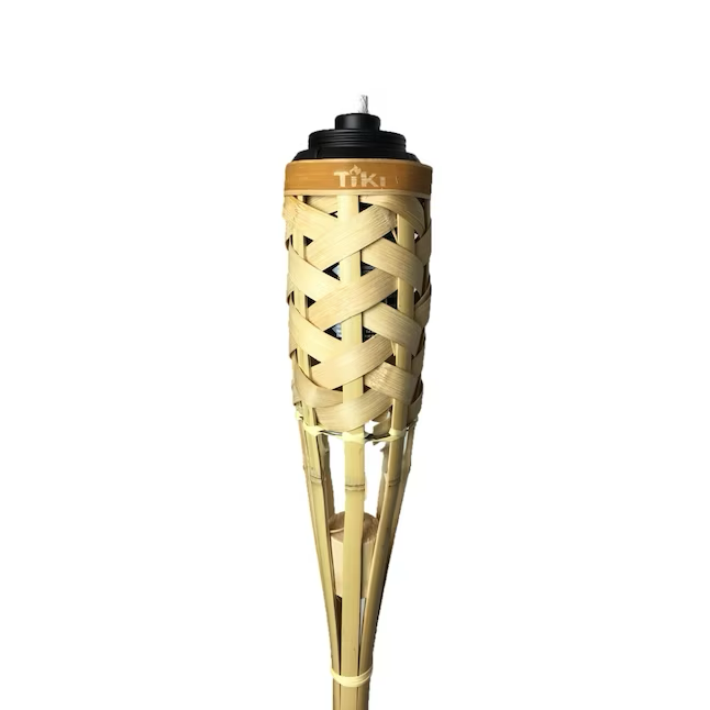 TIKI 12 oz BiteFighter R2L Torch Fuel 57-in Tan Bamboo Garden Torch