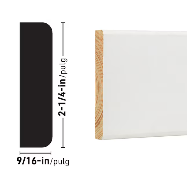 RELIABILT 9/16-in x 2-1/4-in x 7-ft Primed Pine 473 Casing