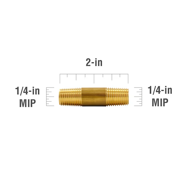 Proline Series 1/4-in x 1/4-in Threaded Male Adapter Nipple Fitting