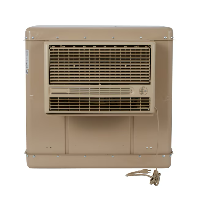 Essick Air 3300-CFM Enfriador evaporativo de ventana para exteriores de 2 velocidades para 900 pies cuadrados (motor incluido)