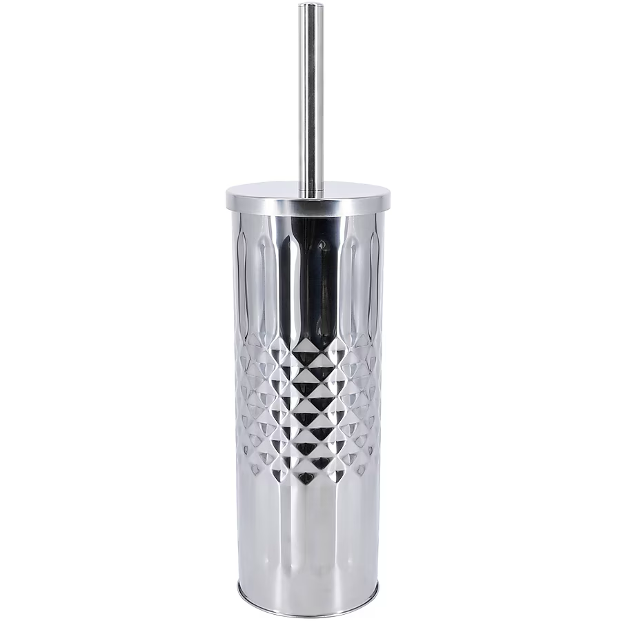 allen + roth Moira Chrome Stainless Steel Toilet Brush Holder