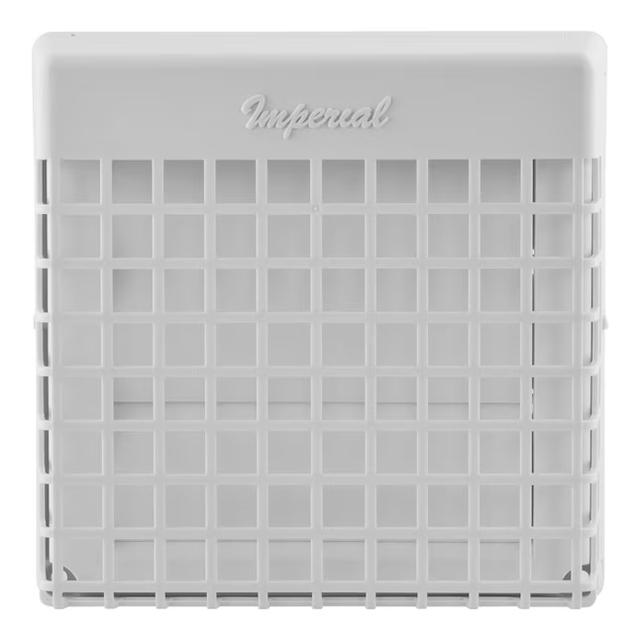 IMPERIAL 4-in dia Plastic Louvered with Guard Dryer Vent Hood