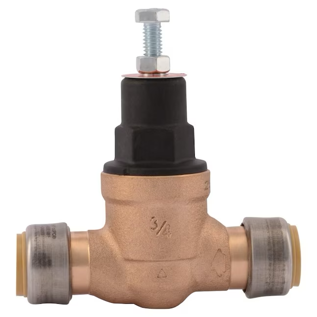 SharkBite EB45 Brass 3/4-in Push-to-connect Pressure Regulator Valve