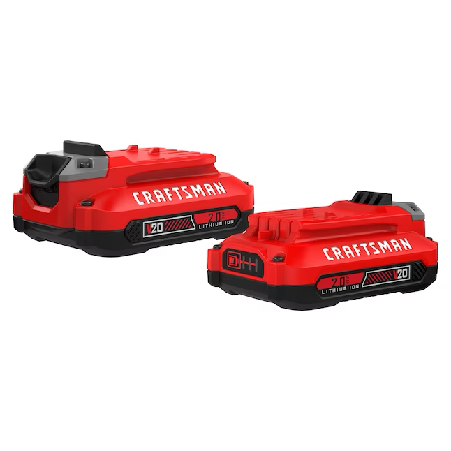 CRAFTSMAN V20 Paquete de 2 baterías de litio de 20 V y 2 amperios por hora