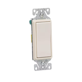 Eaton 15-Amp Single-Pole Illuminated Rocker Light Switch, Light Almond