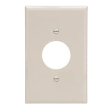 Eaton 1-Gang Midsize Light Almond Polycarbonate Indoor Round Wall Plate