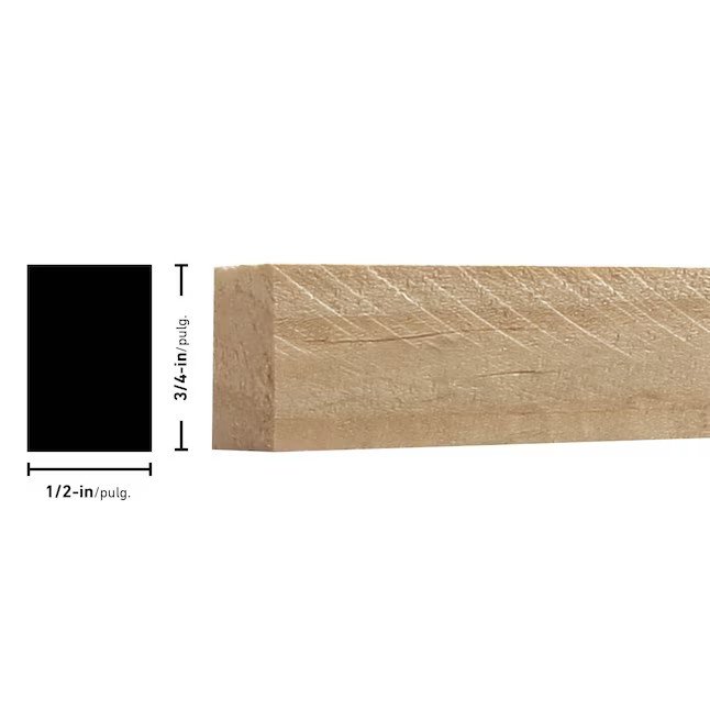 RELIABILT 3/4-in x 8-ft Pine Unfinished Square Moulding