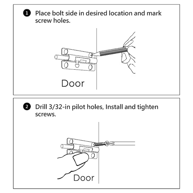 RELIABILT 3-in Stainless Steel Stainless Steel Barrel Bolt