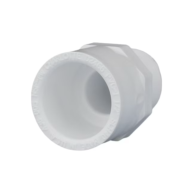 Adaptador macho de PVC Charlotte Pipe de 1-1/4 pulgadas, cédula 40