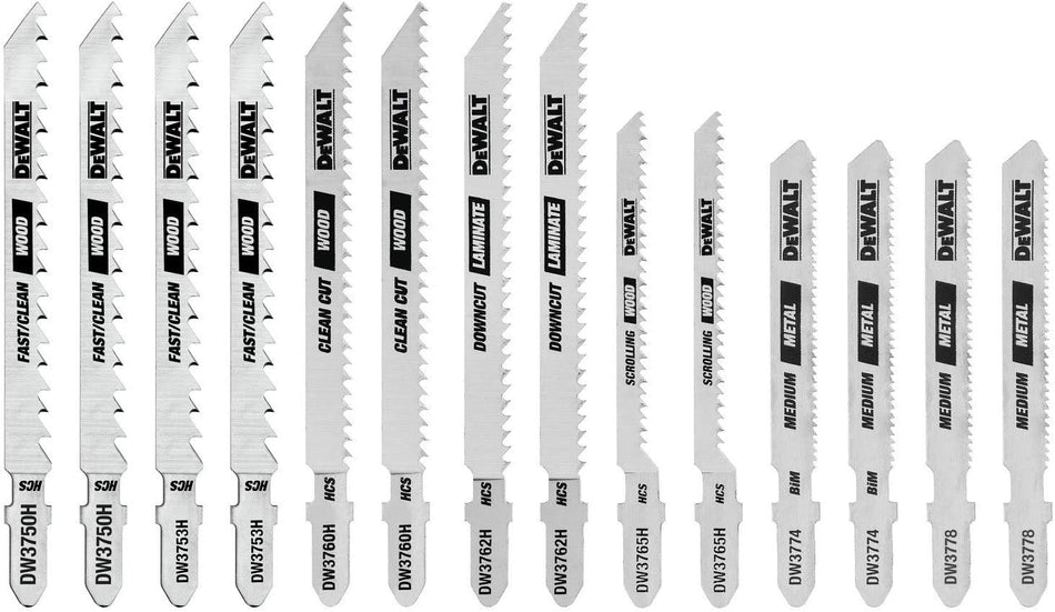 DEWALT Set T-shank Bi-metal Blade Set (14-Pack)