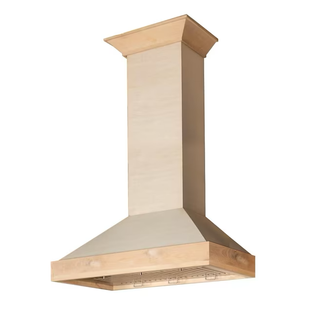 ZLINE  30-in 400-CFM Ducted Raw Wood Wall-Mounted Range Hood