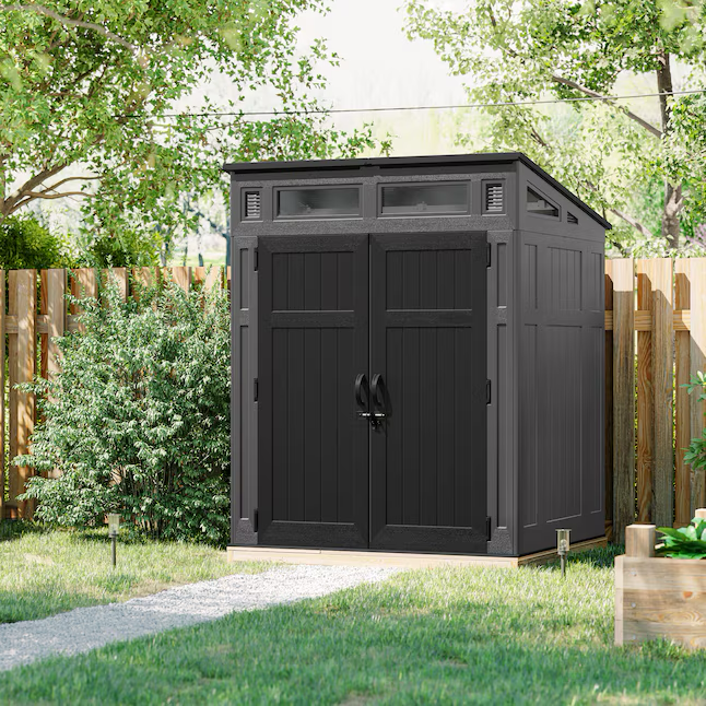 Suncast 6-ft x 5-ft Resin Shed Lean-to Resin Storage Shed (Floor Included)