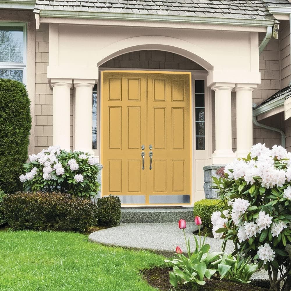 Glidden Total Exterior Paint & Primer Semi-Gloss, Butterscotch Bliss