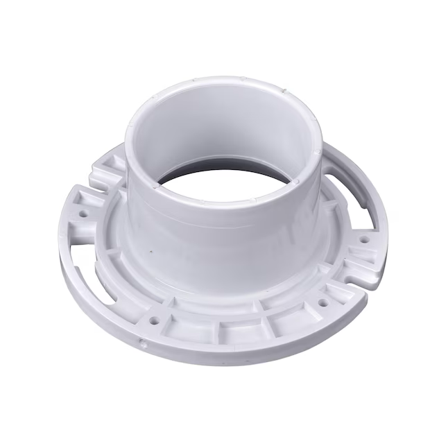 Oatey Level Fit 7-in White PVC Toilet Flange